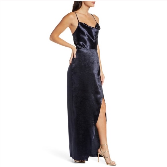 Wayf MOLLY RUMPLED SATIN DRESS 💙IN STORES💙 - Picture 3 of 3